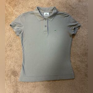 NWOT LACOSTE SLIM FIT LADIES POLO SHIRT 38